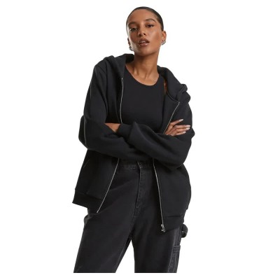 блуза,дамски,блузи,urban,classics,fluffy,full,zip,sweatshirt,black,(black)