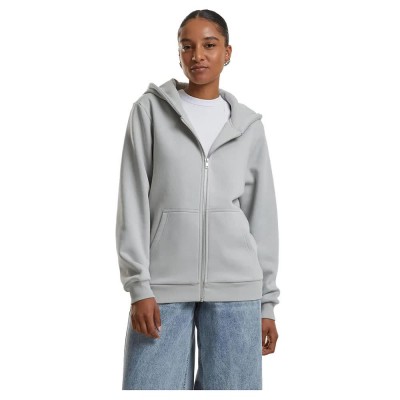 блуза,дамски,блузи,urban,classics,fluffy,full,zip,sweatshirt,light,asphalt,(grey)