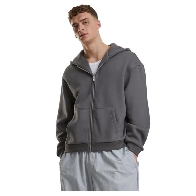 блуза,мъжки,пуловери,urban,classics,fluffy,full,zip,sweatshirt,magnet,(grey)