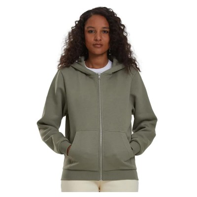блуза,дамски,блузи,urban,classics,fluffy,full,zip,sweatshirt,pale,olive