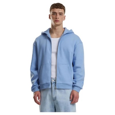 блуза,мъжки,пуловери,urban,classics,fluffy,full,zip,sweatshirt,powder,blue