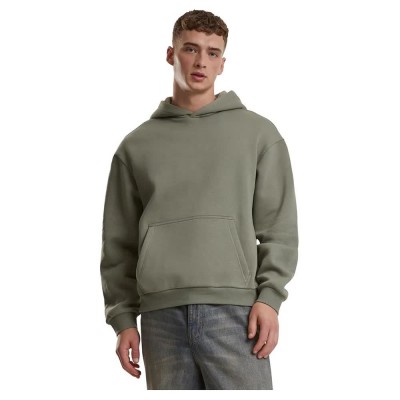 суичър,мъжки,пуловери,urban,classics,fluffy,hoodie,pale,olive,(green)