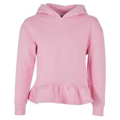 суичър,детски,блузи,urban,classics,organic,volants,hoodie,pink