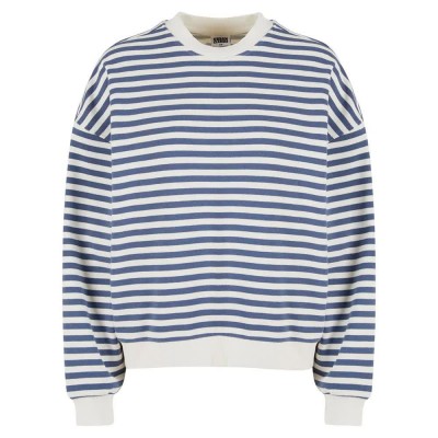 блуза,дамски,блузи,urban,classics,oversized,striped,sweatshirt,blue,(white,sand,vintage,blue)