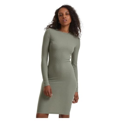 рокля,дамски,поли,и,рокли,urban,classics,rib,long,sleeve,long,dress,green,(paleo,olive)