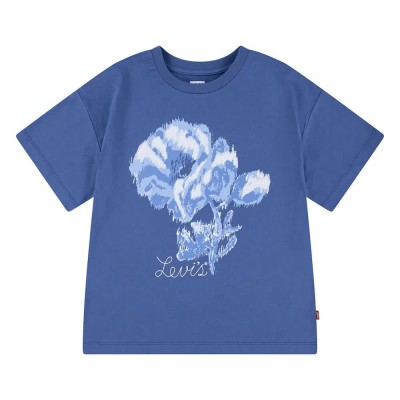 тениска,детски,тениски,levi´s,®,floral,oversized,short,sleeve,t,shirt,blue,(true,navy)