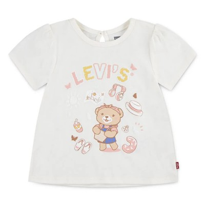 тениска,детски,тениски,levi´s,®,liv,smocked,short,sleeve,t,shirt,white,(gardenia)