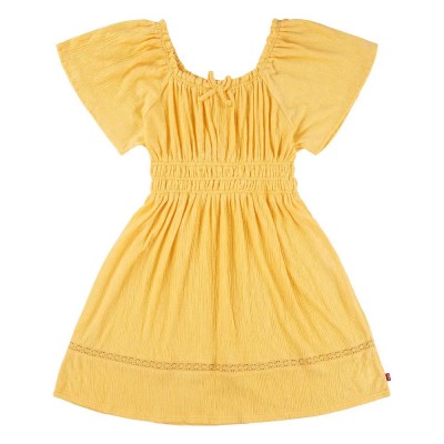 рокля,детски,поли,и,рокли,levi's®,smocked,knit,dress,yellow