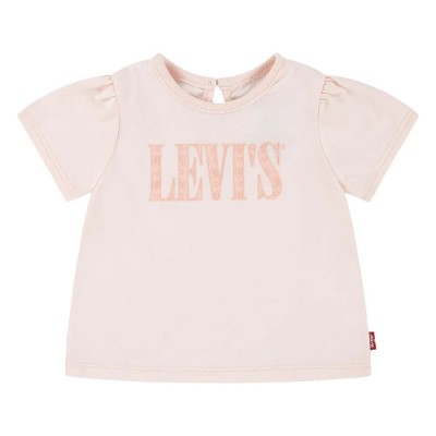 тениска,детски,тениски,levi´s,®,smocked,short,sleeve,t,shirt,pink,(english,rose)