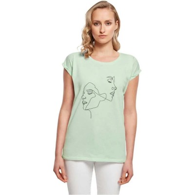 тениска,мъжки,тениски,дамски,тениски,miss,tee,one,line,short,sleeve,t,shirt,green,(neo,mint)