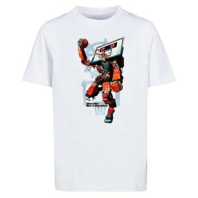 тениска,детски,тениски,mister,tee,ballin,robot,short,sleeve,t,shirt,white
