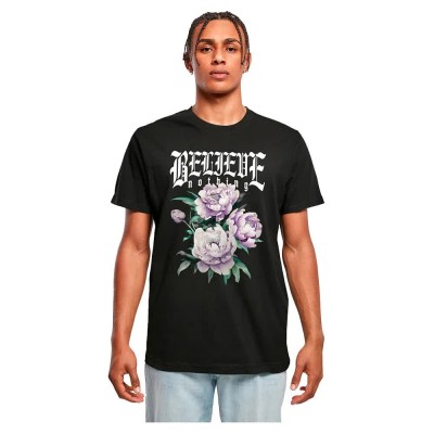 тениска,мъжки,тениски,mister,tee,believe,nothing,short,sleeve,t,shirt,black,(black)