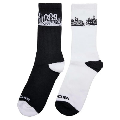 чорапи,мъжки,чорапи,mister,tee,major,city,089,crew,socks,2,units,white,black,(black,white)