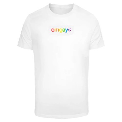 тениска,мъжки,тениски,mister,tee,omgay,rainbow,pride,short,sleeve,t,shirt,white