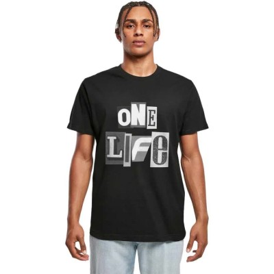 тениска,мъжки,тениски,дамски,тениски,mister,tee,one,life,short,sleeve,t,shirt,black,(black)