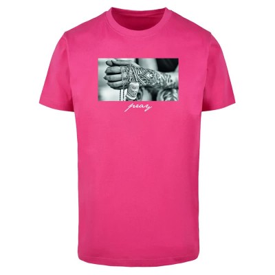 тениска,мъжки,тениски,дамски,тениски,mister,tee,pray,2.0,short,sleeve,t,shirt,pink,(hibiskus,pink)