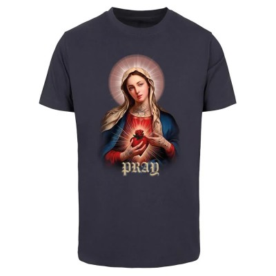 тениска,мъжки,тениски,mister,tee,praying,mary,short,sleeve,t,shirt,blue,(navy)
