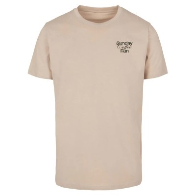 тениска,мъжки,тениски,mister,tee,sunday,coffee,run,short,sleeve,t,shirt,beige,(sand)