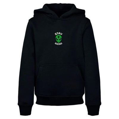 суичър,детски,блузи,mister,tee,stay,weird,hoodie,black