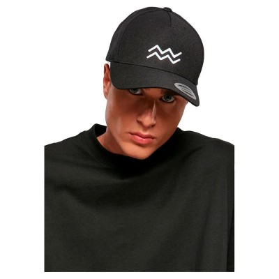 тениска,всички,шапки,mister,tee,zodiac,yp,classics,5,panel,premium,curved,visor,cap,snapback,cap,black,(aquarius)