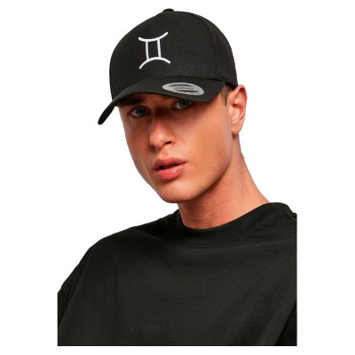 тениска,всички,шапки,mister,tee,zodiac,yp,classics,5,panel,premium,curved,visor,cap,snapback,cap,black,(gemini)