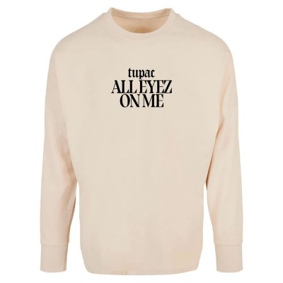тениска,мъжки,тениски,mister,tee,x,artist,2pac,all,eyez,on,me,tracklist,cut,on,long,sleeve,t,shirt,beige,(sand)
