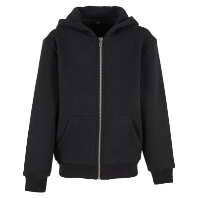 блуза,детски,блузи,build,your,brand,fluffy,full,zip,sweatshirt,black