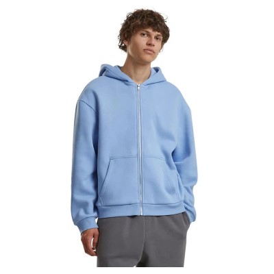 блуза,мъжки,пуловери,build,your,brand,fluffy,full,zip,sweatshirt,powder,blue,(blue)