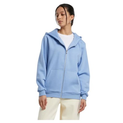блуза,дамски,блузи,build,your,brand,fluffy,full,zip,sweatshirt,powder,blue,(blue)