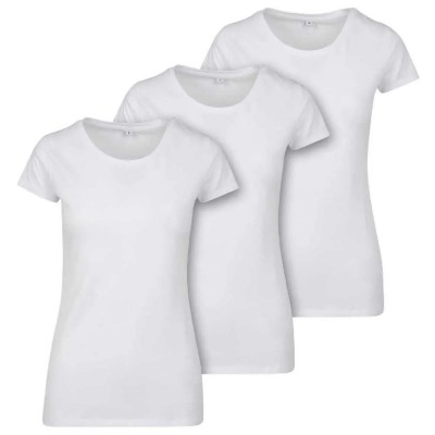 тениска,дамски,тениски,build,your,brand,merch,short,sleeve,t,shirt,3,units,white,white,white,(white)