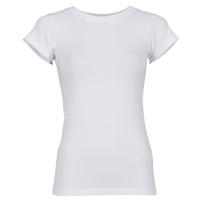 тениска,дамски,тениски,build,your,brand,stretch,short,sleeve,t,shirt,white,(white)
