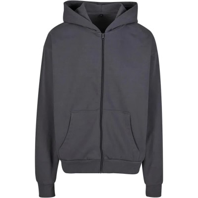 блуза,мъжки,пуловери,build,your,brand,ultra,heavy,full,zip,sweatshirt,grey,(dark,grey)