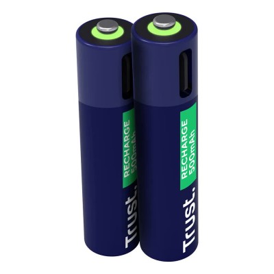 батерии,trust,25585,rechargeable,battery,2,units,clear,(silver)