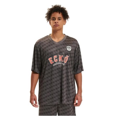 тениска,мъжки,тениски,ecko,unltd,logo,mania,short,sleeve,t,shirt,grey,(anthracite,black)
