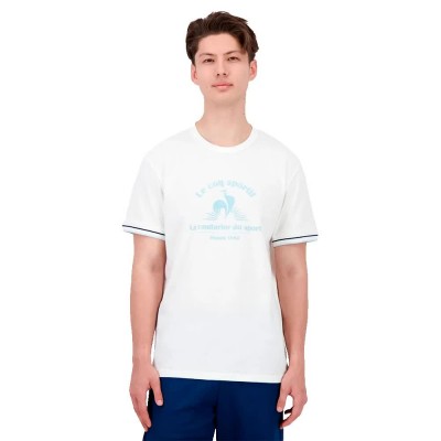 тениска,мъжки,тениски,le,coq,sportif,heritage,lf,n°2,short,sleeve,t,shirt,white