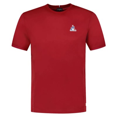 тениска,мъжки,тениски,le,coq,sportif,tri,lf,n°1,short,sleeve,t,shirt,red