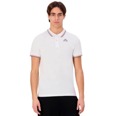 мъжки,блузи,с,яка,kappa,ezio,2,short,sleeve,polo,white,blue,marine,red,md,coral,(white)