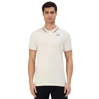 мъжки,блузи,с,яка,kappa,ezio,2,short,sleeve,polo,white,whisper,red,dark,(white)
