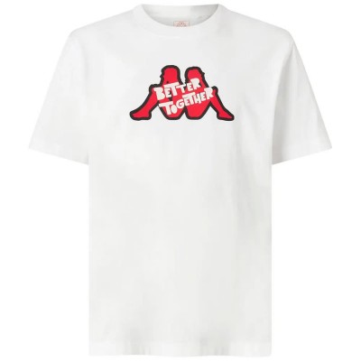 тениска,мъжки,тениски,kappa,getto,short,sleeve,t,shirt,white