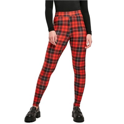 клин,дамски,клинове,дамски,чорапогащи,и,клинове,urban,classics,aop,leggings,red,check,(red)