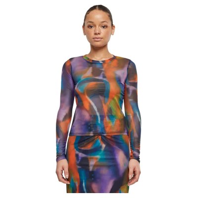 тениска,мъжки,тениски,дамски,тениски,urban,classics,aop,mesh,long,sleeve,t,shirt,multicolor,(multicolor,reflection)