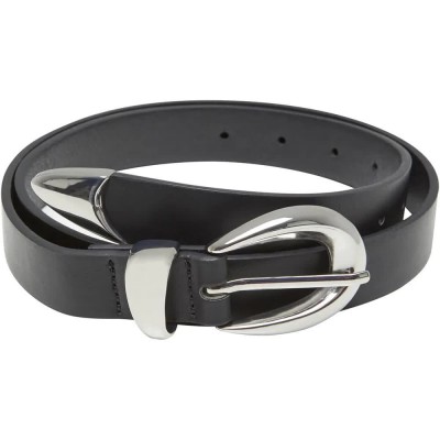 колан,колани,urban,classics,chunky,buckle,loop,synthetic,leather,belt,black,silver,(black)