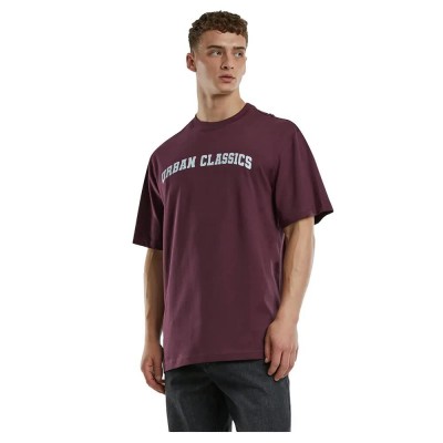 тениска,мъжки,тениски,urban,classics,college,logo,tall,short,sleeve,t,shirt,red,wine,(purple)