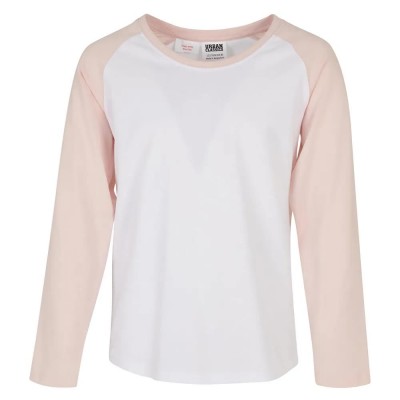 тениска,детски,тениски,urban,classics,contrast,raglan,long,sleeve,t,shirt,white,(white,pink)