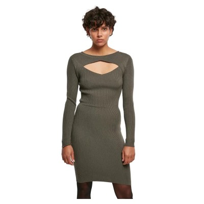 рокля,дамски,поли,и,рокли,urban,classics,cut,dress,green,(olive)