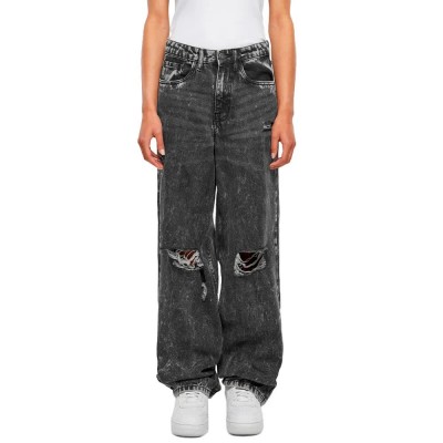 дънки,дамски,панталони,urban,classics,distressed,90´s,wide,leg,jeans,grey