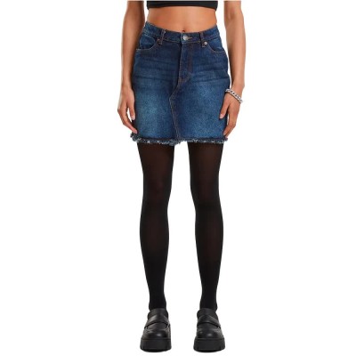 пола,дамски,поли,и,рокли,urban,classics,heavy,mini,denim,skirt,new,dark,blue,washed,(blue)