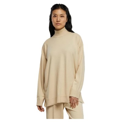 блуза,дамски,пуловери,дамски,плетени,дрехи,urban,classics,knitted,eco,viscose,high,neck,sweater,beige