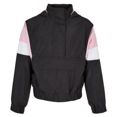 яке,детски,якета,и,палта,urban,classics,light,3,tone,pull,over,jacket,black,(black,girly,pink,white)