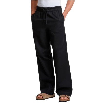 панталони,мъжки,панталони,urban,classics,loose,cotton,linen,pants,black